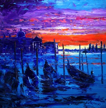 Daybreak over the Lagoon Venice 24x24